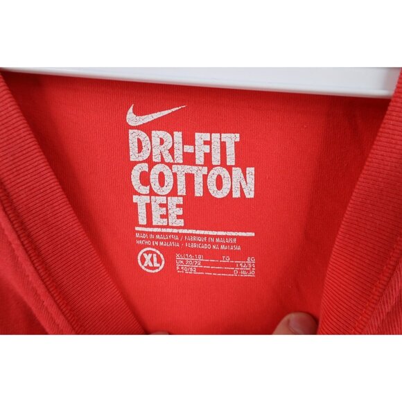 Vintage Y2K Nike Womens XL Travis Scott Center Swoosh Short Sleeve T-Shirt Pink - Picture 13 of 16